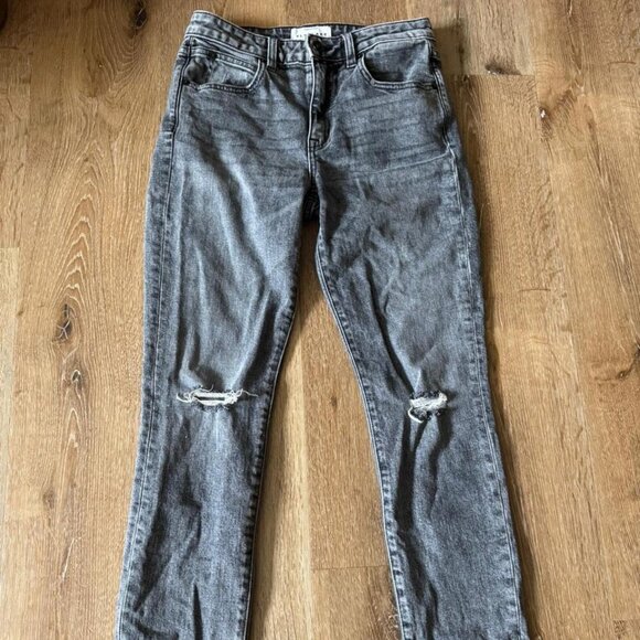 Slvrlake Gray LouLou Slimfit Cropped Jeans Size 27 - Picture 1 of 5